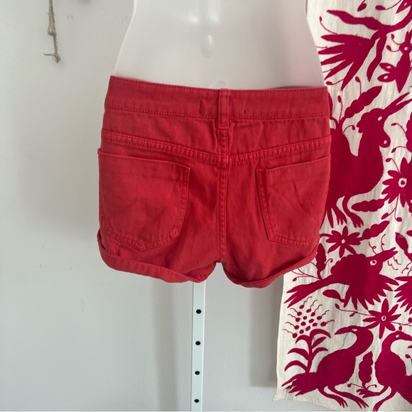 RED DENIM SHORT SZ 28 - Picture 4 of 9
